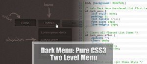 Dark-Menu-Pure-CSS3-Two-Level-Menu