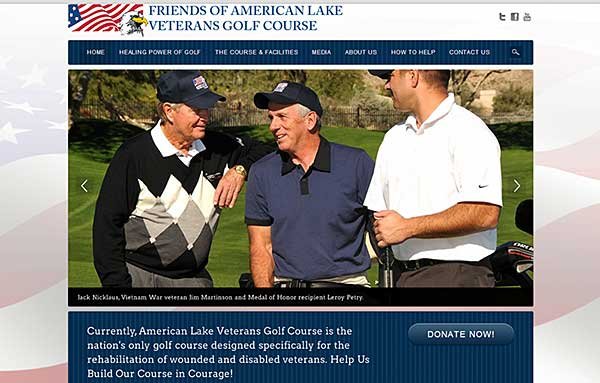 Friends of American Lake Veterans Golf Course website makeover