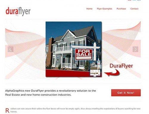 DuraFlyer website by Go To Graphics Gal