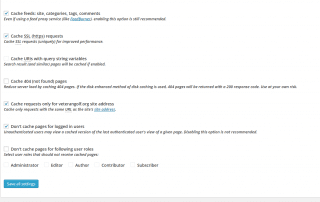 W3 Total Cache configuration